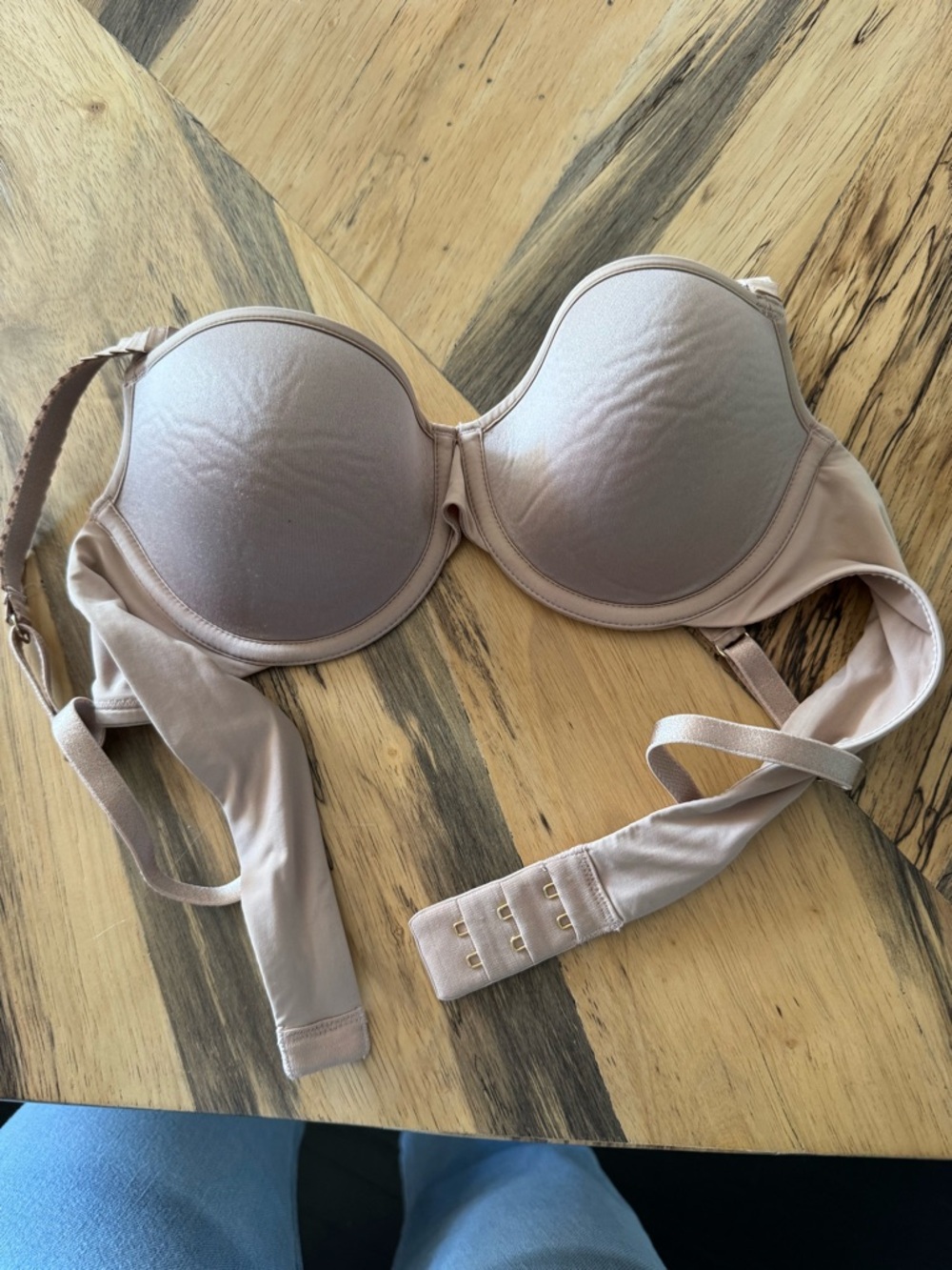 TWO ThirdLove 24/7 T-shirt braS Light Beige & Blush - Picture 9 of 14
